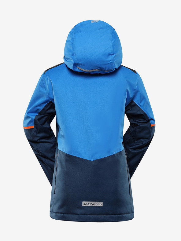ALPINE PRO Blaue Kinderskijacke mit Membrane PTX ALPINE PRO Zaribo