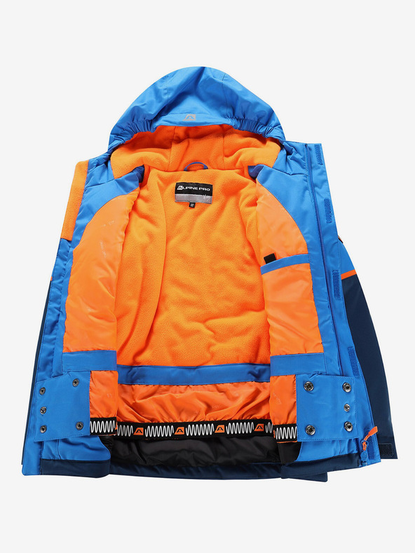 ALPINE PRO Blaue Kinderskijacke mit Membrane PTX ALPINE PRO Zaribo