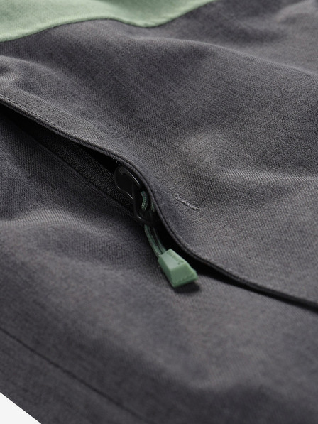 ALPINE PRO Grüne Kinderskijacke mit Membrane PTX ALPINE PRO Zaribo