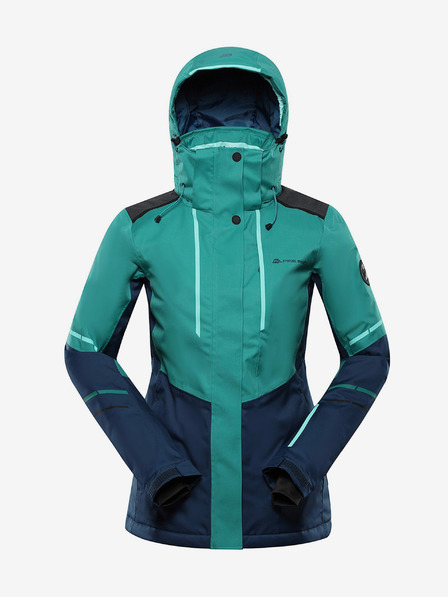 ALPINE PRO Grüne Damen-Skijacke mit Membrane PTX ALPINE PRO Zaribo