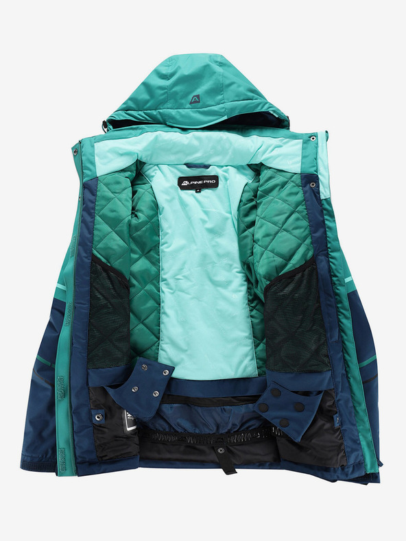 ALPINE PRO Grüne Damen-Skijacke mit Membrane PTX ALPINE PRO Zaribo