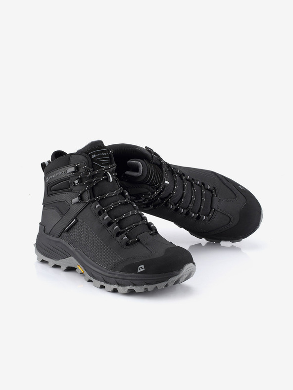 ALPINE PRO Schwarze Herren Outdoor-Stiefel mit Membrane PTX ALPINE PRO Kneiffe