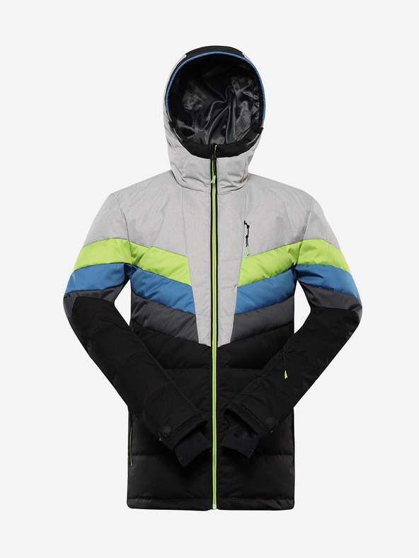 ALPINE PRO Schwarze Herren-Daunen-Skijacke ALPINE PRO Feedr