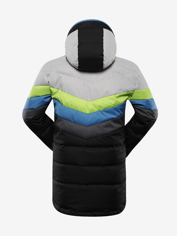 ALPINE PRO Schwarze Herren-Daunen-Skijacke ALPINE PRO Feedr