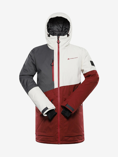 ALPINE PRO Herren-Skijacke ALPINE PRO Uzer bordeauxfarben