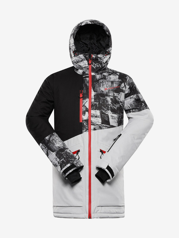 ALPINE PRO Graue Herren-Skijacke ALPINE PRO Uzer