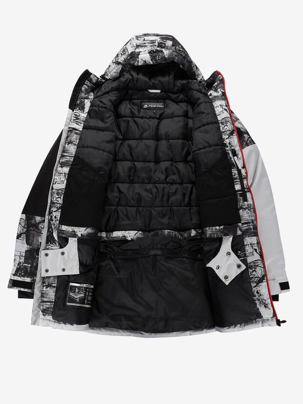 ALPINE PRO Graue Herren-Skijacke ALPINE PRO Uzer