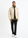 Celio Cremefarbene Herren-Steppwinterjacke Celio Fuparigi