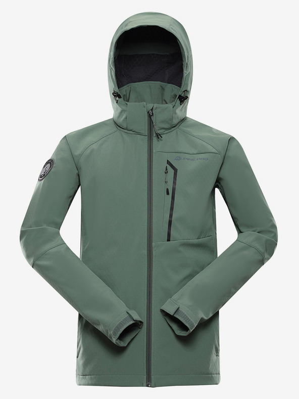 ALPINE PRO Grüne Herren-Softshell-Jacke ALPINE PRO Hoor