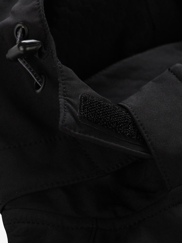 ALPINE PRO Schwarze Herren-Softshell-Jacke ALPINE PRO HOOR