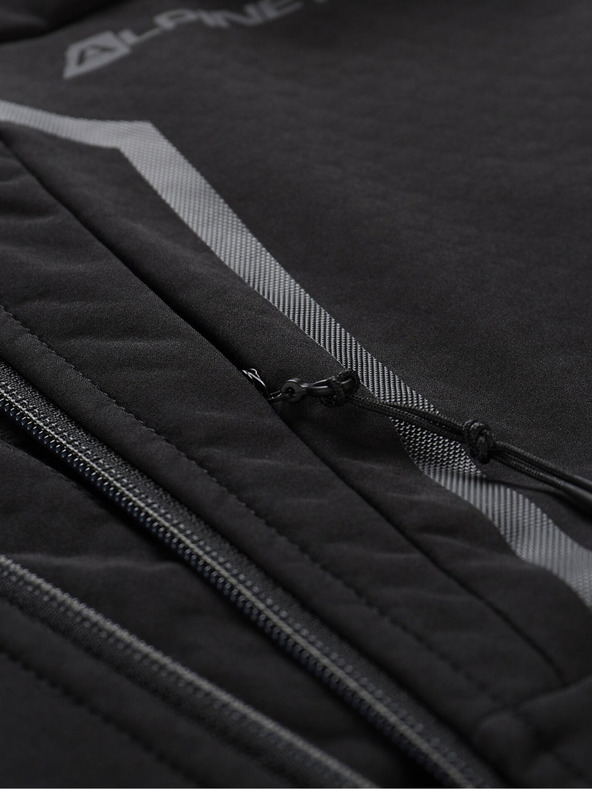 ALPINE PRO Schwarze Herren-Softshell-Jacke ALPINE PRO HOOR