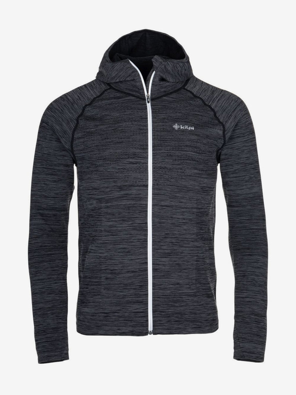 Kilpi Dunkelgraues geripptes Herren-Sweatshirt Kilpi HADSON-U
