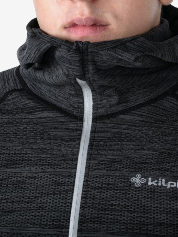 Kilpi Dunkelgraues geripptes Herren-Sweatshirt Kilpi HADSON-U