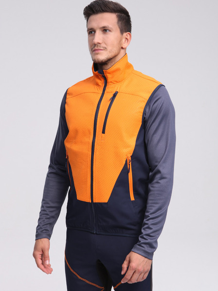 Loap Schwarz-orangefarbene LOAP Uristo-Weste für Herren