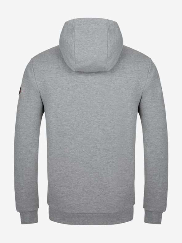 Kilpi Hellgrauer Herren-Kapuzenpullover Kilpi Leines-M
