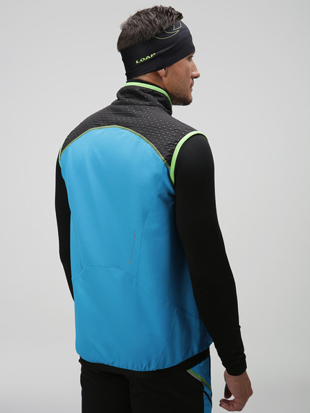 Loap Schwarze und blaue Herrenweste LOAP UXLER