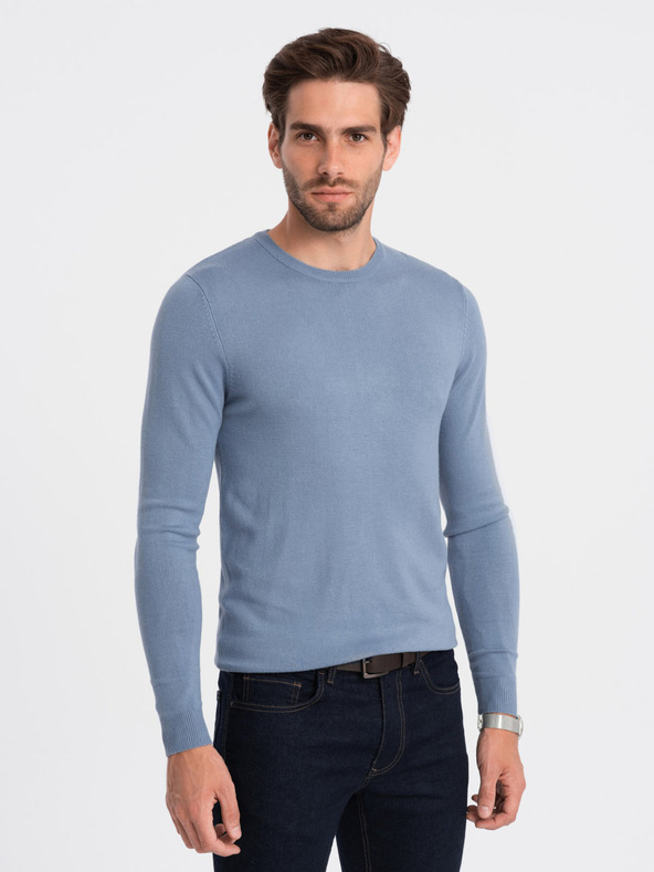 Ombre Clothing Hellblau Herren Pullover Ombre Kleidung