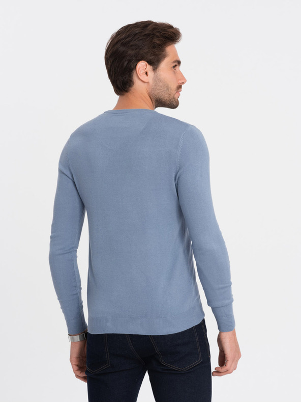 Ombre Clothing Hellblau Herren Pullover Ombre Kleidung