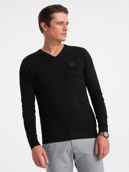 Ombre Clothing Schwarzer Herren Pullover Ombre Clothing