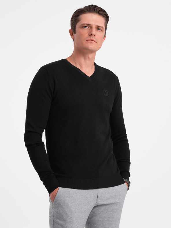 Ombre Clothing Schwarzer Herren Pullover Ombre Clothing