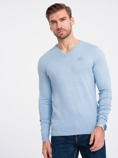 Ombre Clothing Hellblau Herren Pullover Ombre Kleidung