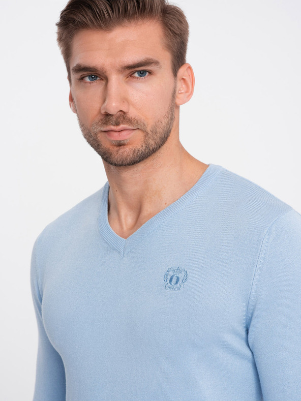 Ombre Clothing Hellblau Herren Pullover Ombre Kleidung