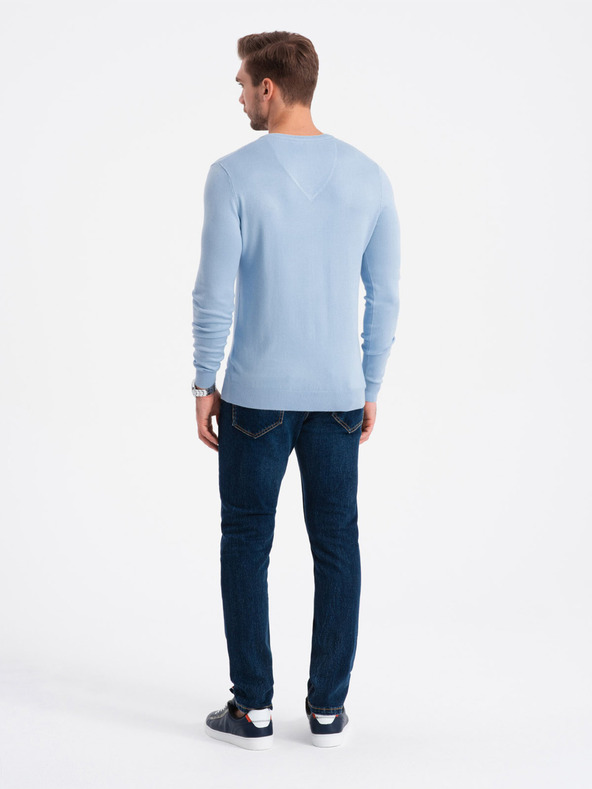 Ombre Clothing Hellblau Herren Pullover Ombre Kleidung