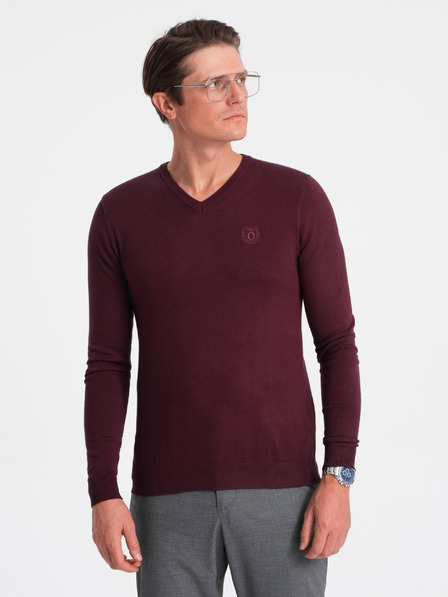 Ombre Clothing Herren Pullover Ombre Clothing Burgunderrot