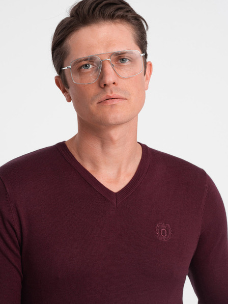 Ombre Clothing Herren Pullover Ombre Clothing Burgunderrot