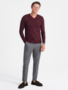 Ombre Clothing Herren Pullover Ombre Clothing Burgunderrot