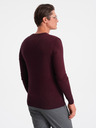 Ombre Clothing Herren Pullover Ombre Clothing Burgunderrot