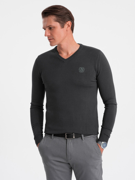 Ombre Clothing Dunkelgrau Herren Pullover Ombre Kleidung