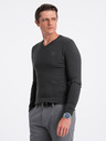 Ombre Clothing Dunkelgrau Herren Pullover Ombre Kleidung