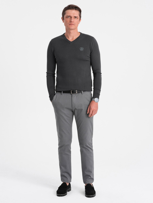 Ombre Clothing Dunkelgrau Herren Pullover Ombre Kleidung