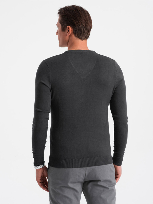 Ombre Clothing Dunkelgrau Herren Pullover Ombre Kleidung