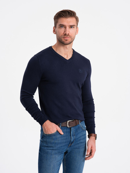 Ombre Clothing Dunkelblau Herren Pullover Ombre Clothing