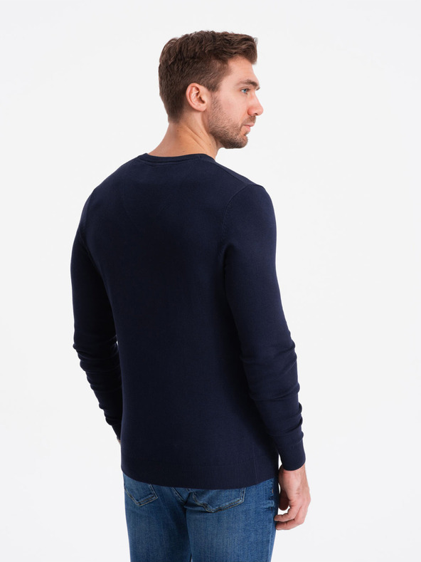 Ombre Clothing Dunkelblau Herren Pullover Ombre Clothing