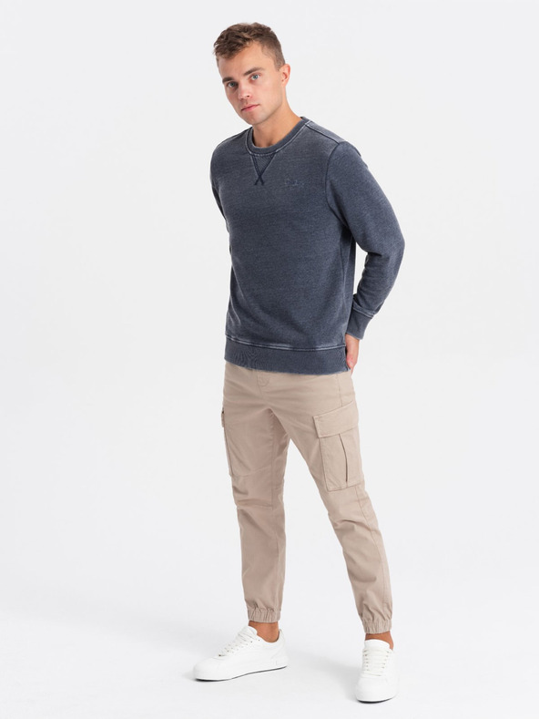 Ombre Clothing Dunkelblau Herren Sweatshirt Ombre Kleidung