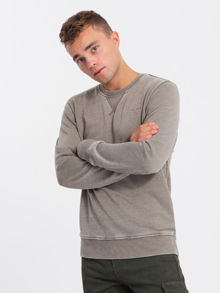 Ombre Clothing Beige Herren-Sweatshirt Ombre Kleidung