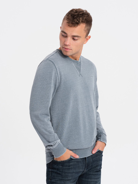 Ombre Clothing Hellblau Herren-Sweatshirt Ombre Kleidung