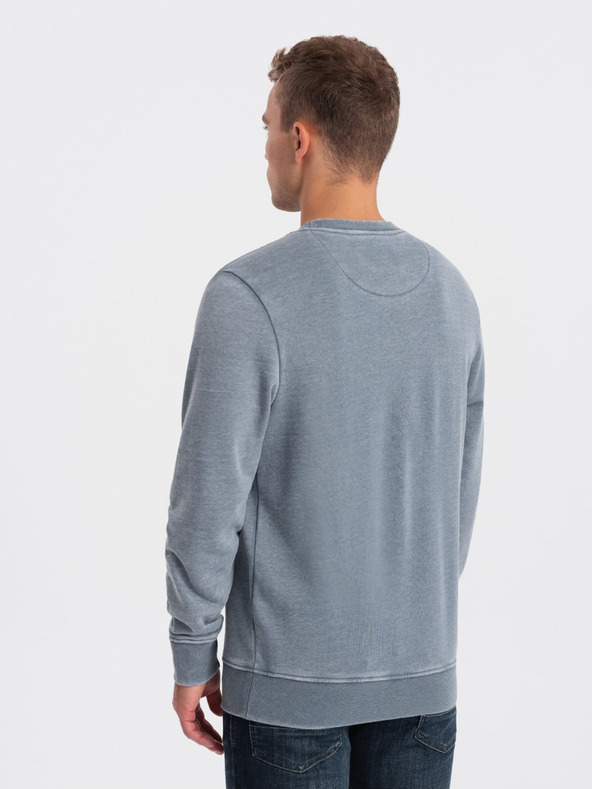 Ombre Clothing Hellblau Herren-Sweatshirt Ombre Kleidung