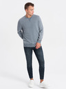 Ombre Clothing Hellblau Herren-Sweatshirt Ombre Kleidung