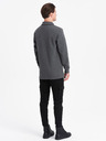 Ombre Clothing Graues Herren-Sweatshirt mit Grundkragen Ombre Kleidung