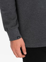 Ombre Clothing Graues Herren-Sweatshirt mit Grundkragen Ombre Kleidung