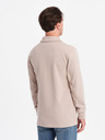 Ombre Clothing Beige Herren Sweatshirt mit Grundkragen Ombre Kleidung