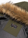 Ombre Clothing Herren Winterjacke mit grünem Kunstpelz Ombre Clothing Alaskan