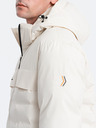 Ombre Clothing Cremefarbene Herren Steppwinterjacke Ombre Kleidung