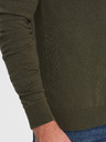 Ombre Clothing Grün Herren Hemdkragen Pullover Ombre Kleidung