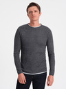 Ombre Clothing Dunkelgrau Herren Pullover Ombre Kleidung