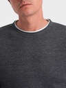 Ombre Clothing Dunkelgrau Herren Pullover Ombre Kleidung